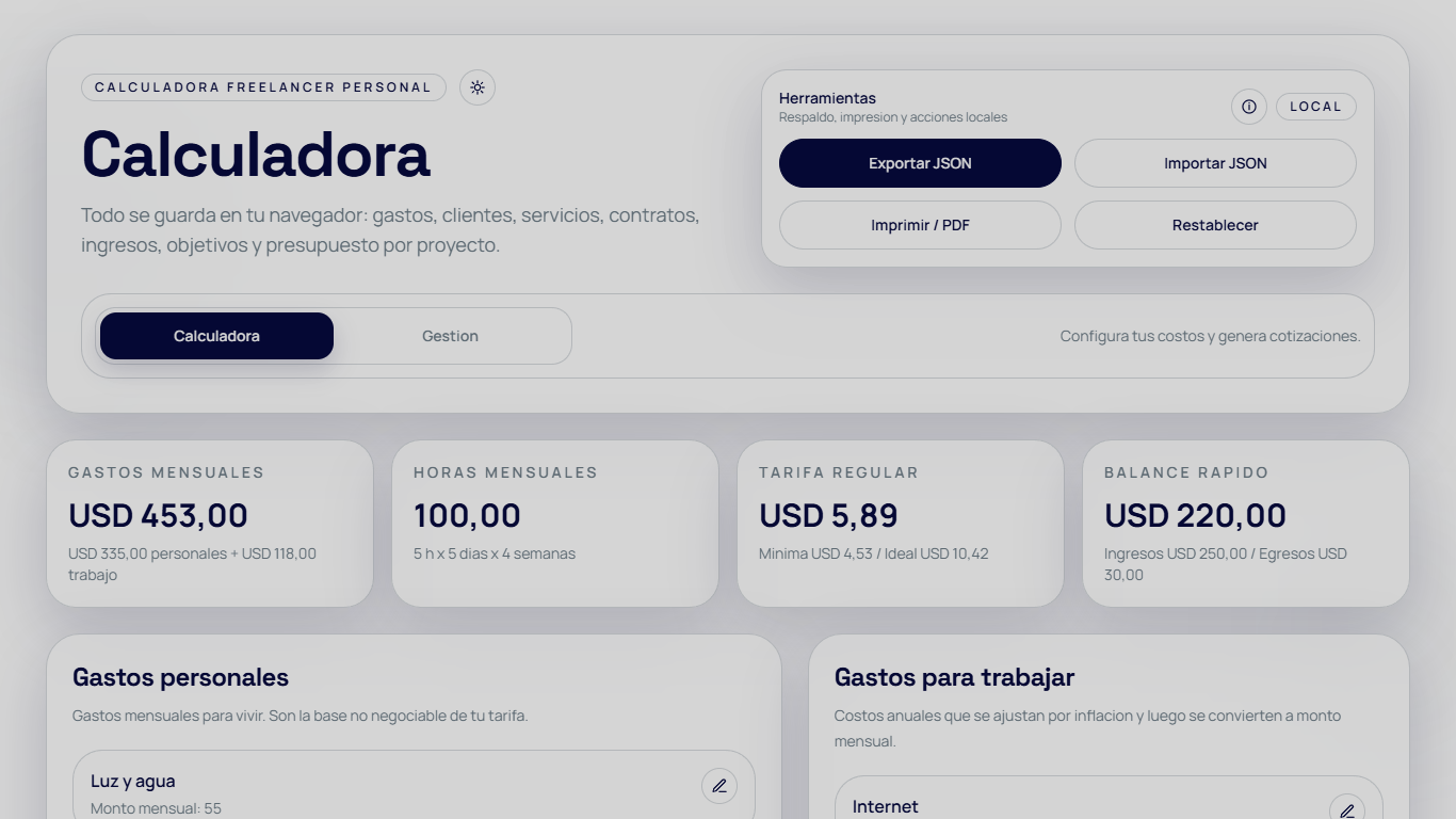 Calculadora Freelancer
